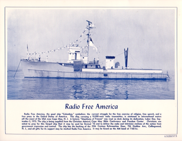 Radio Free America Ship Ciolumbus
